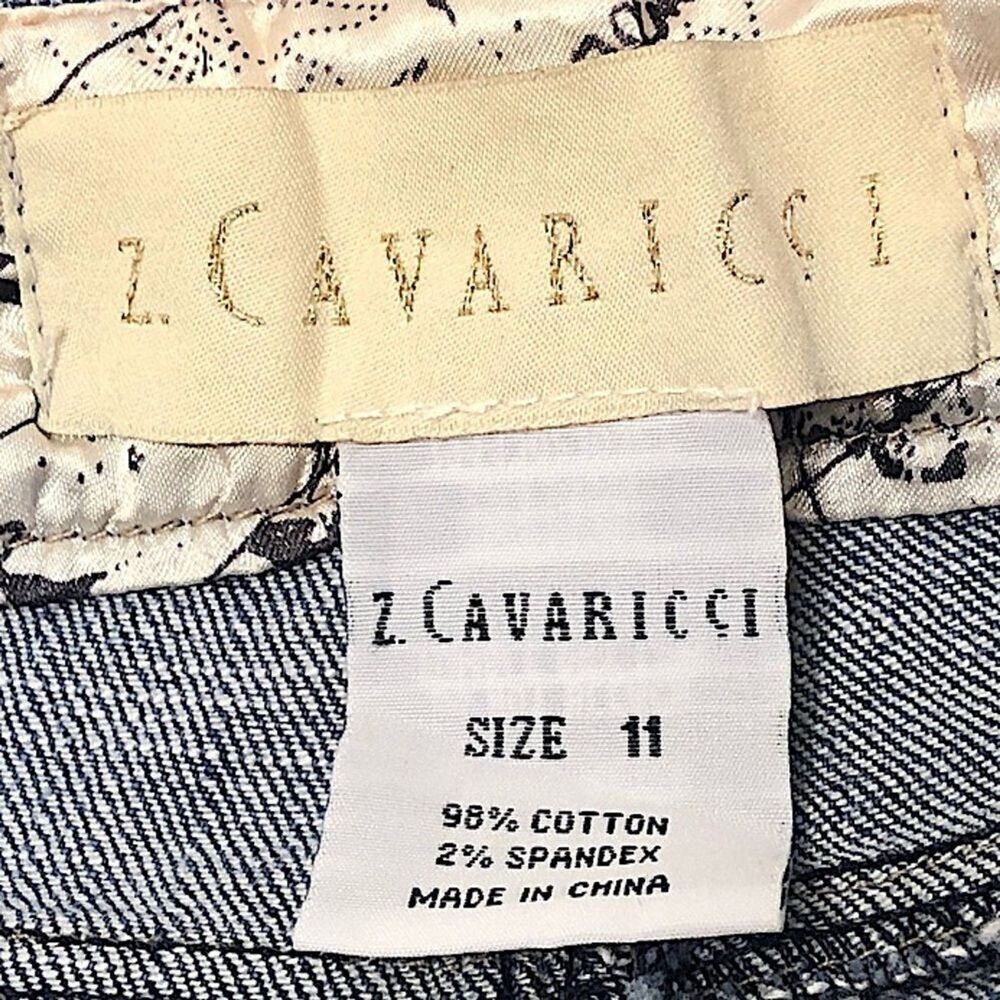 Z. Cavaricci Juniors Size 11 Mini Jean Skirt  Classiccore Preppy Basic Classic - Picture 2 of 5